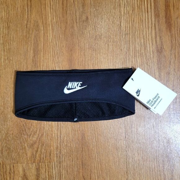 Nike Tech Fleece Reversible Headband Black White Sportswear NSW Logo Elastic OS - Picture 1 of 8